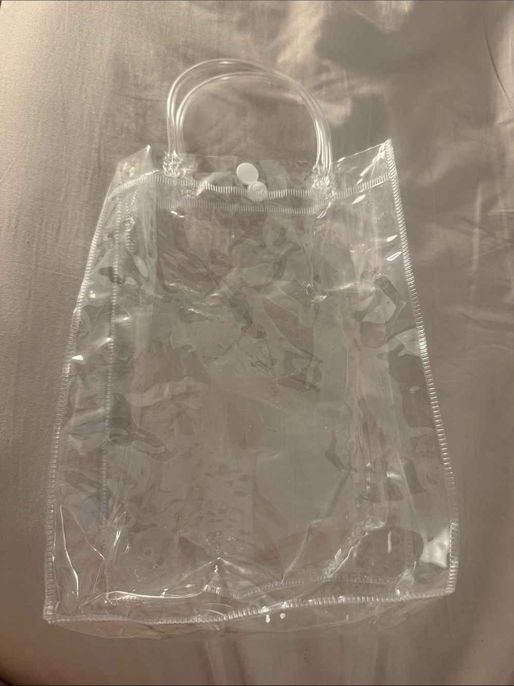 Clear PVC Tote Bag - Transparent